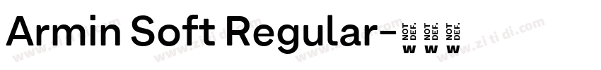 Armin Soft Regular字体转换